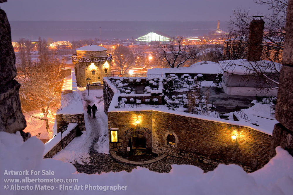 Kalemegdan Citadel, Belgrade in Winter.