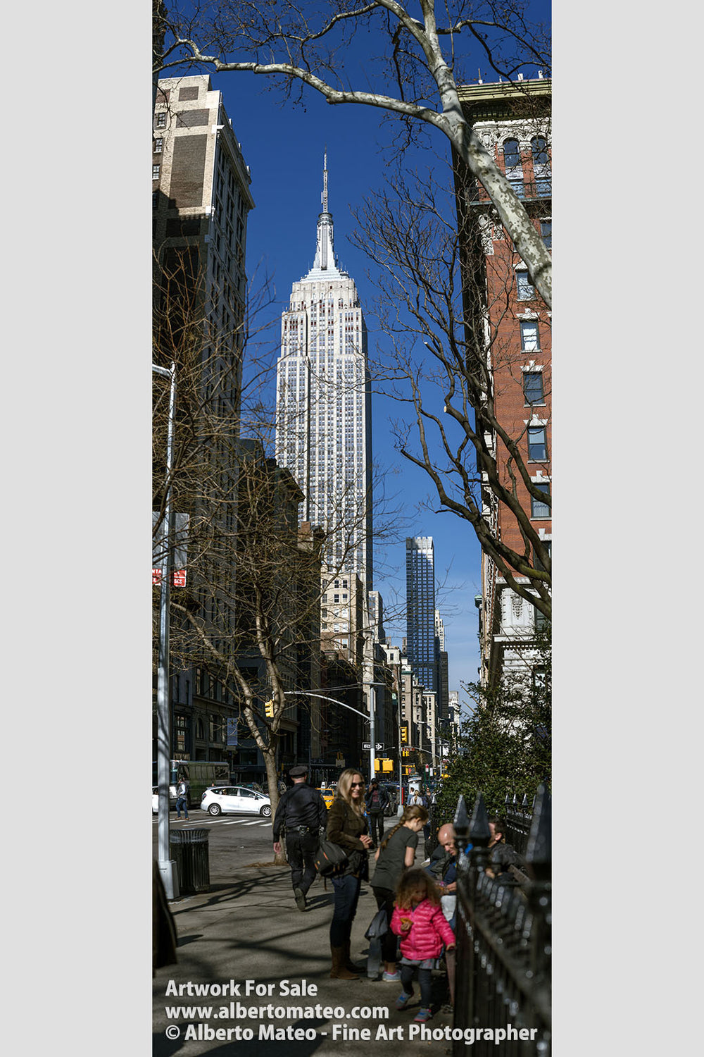 The Empire State from Broadway, New York. | Giant Print.