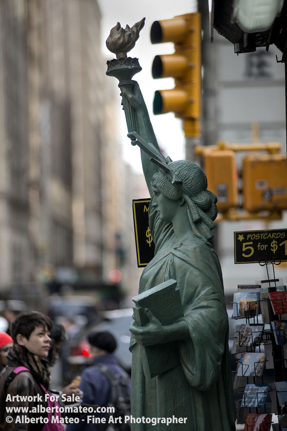 Statue of Liberty, Fifth Avenue, New York. | Open Edition Fine Art Print.