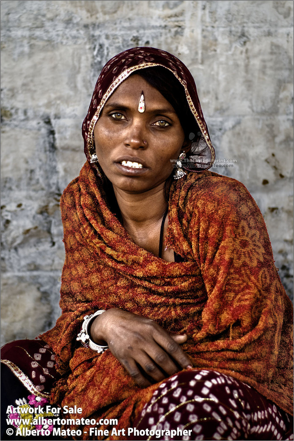 Portrait of Rajastani woman, Pushkar Camel Fair, Rajastan.