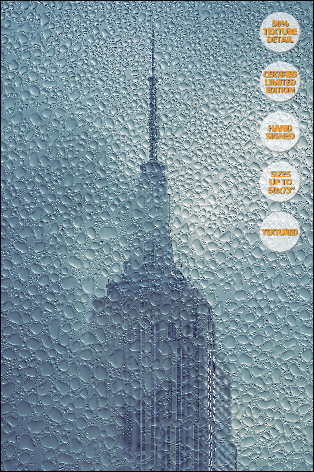 Empire State under the Rain, New York. Series 1/4. | Detail view at 50%.