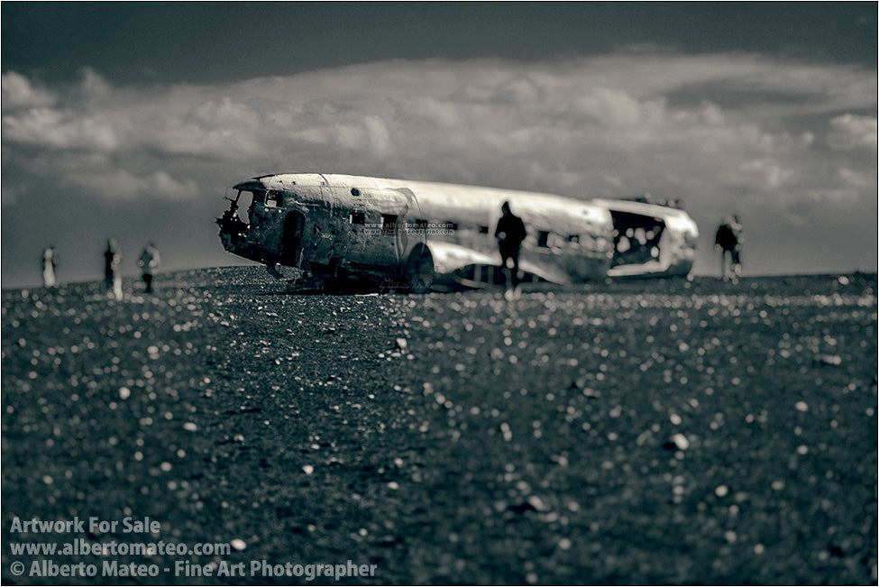 DC-10 airplane wreck, Vik, Iceland.