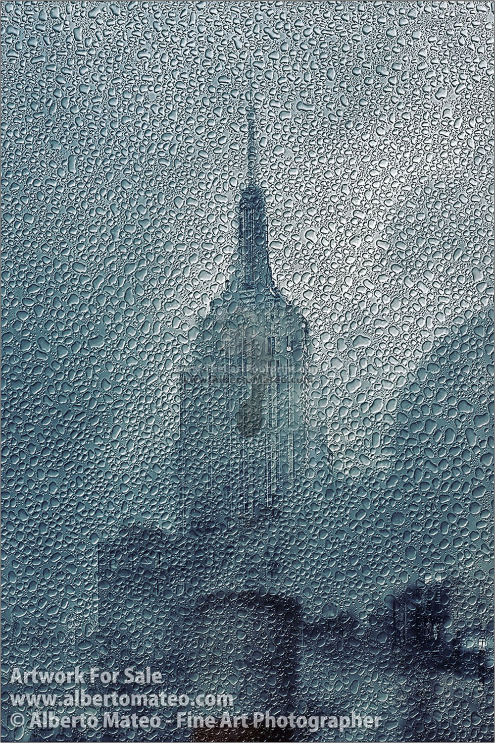 Empire State under the Rain, New York. Series Print #2/4. | General view.