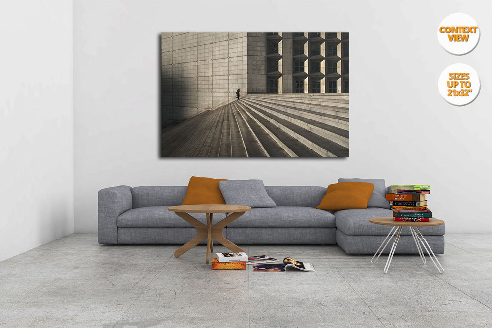Great Arch of the Defense, Paris. | Print hanged in living room.