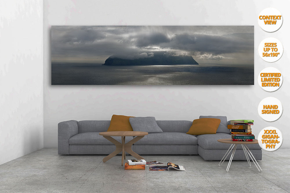 Mykiness, Faroe Islands. | Giant Panoramic Print hanged in living room.