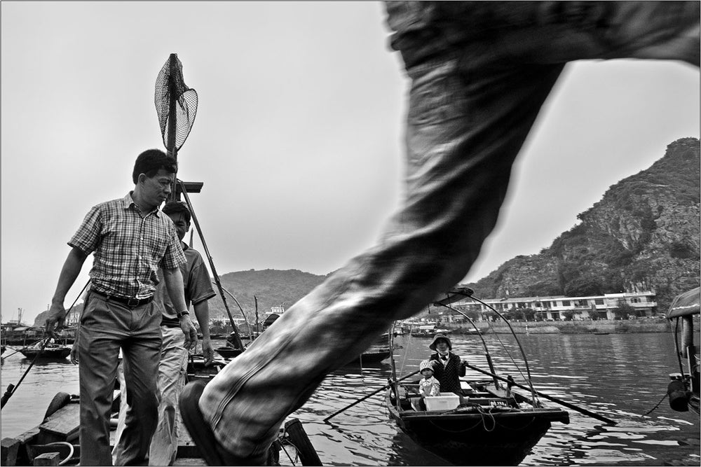 Passengers in boat dock, Cat Ba Island, Vietnam. [2/3] | Limited Edition Fine Art Print.