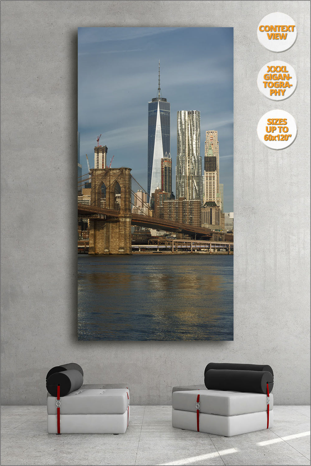 Lower Manhattan Towers, New York. | Giant Print hanged in office.