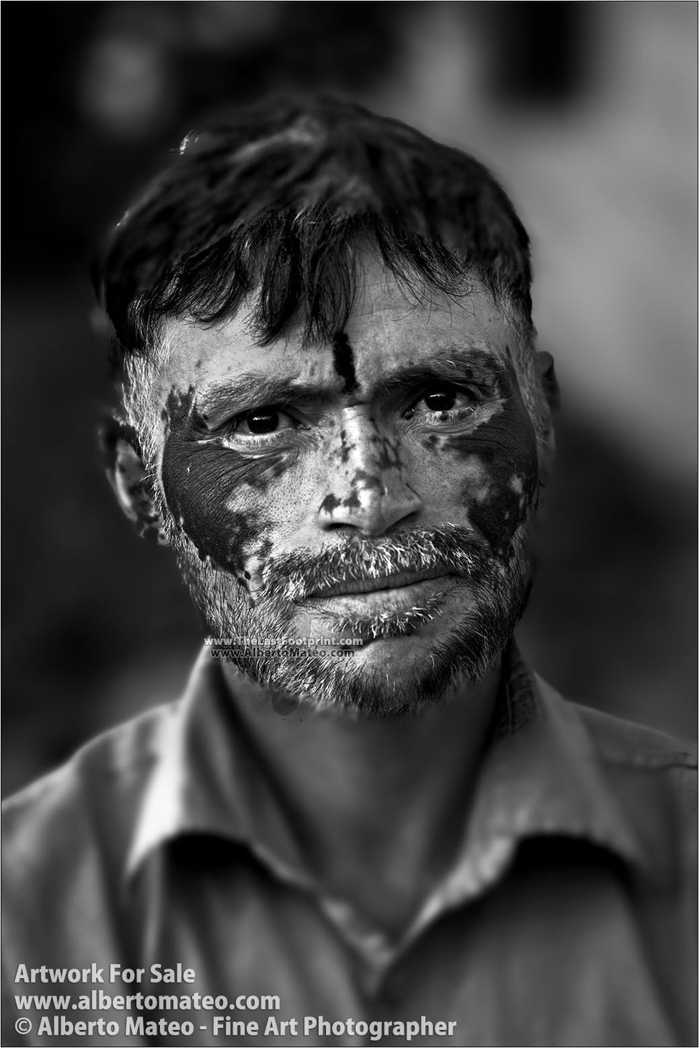 Rickshaw driver, Chandigarh, India.  | Black and White Fine Art Print.