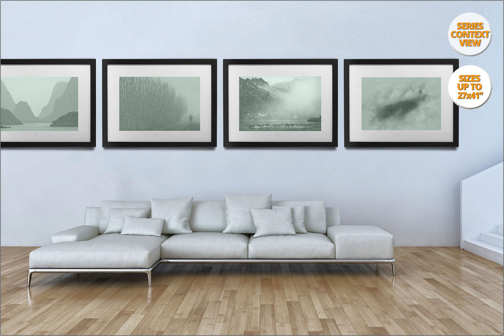 Green Series of Four Prints. | Open Edition Print buyable as a Series.