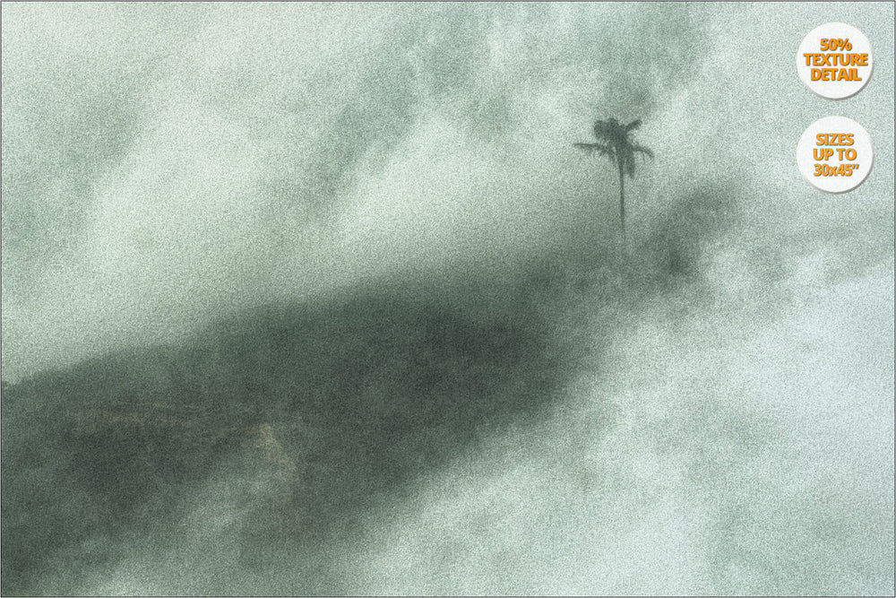 Fog in Thi Ngai, Bac Ha Mountains. | 50% Magnification Detail.
