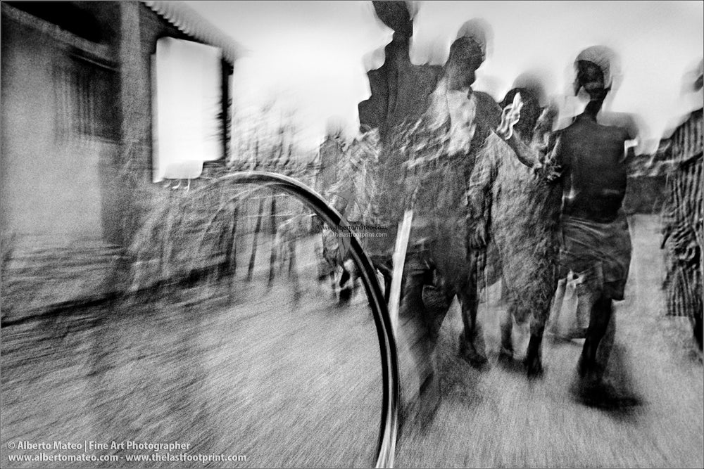 Boys playing with Hoop [5/6], Cape Mclear, Mangochi, Malawi.