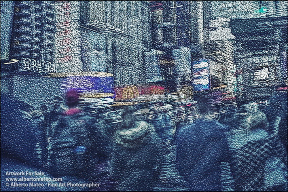 Times Square under the rain, New York. | Limited Edition Print.