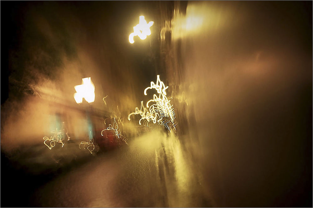 Rain  in Madrid [Spain]. | Original Fine Art Print.