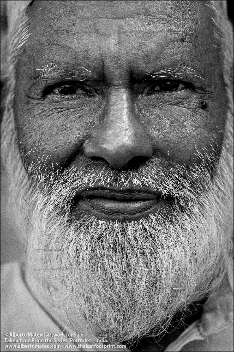 Portrait of Muslim Man, Ballia, Uttar Pradesh, India.