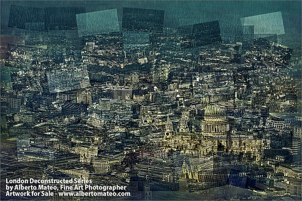 Aerial view of London, Saint Paul Cathedral, London, United Kingdom.