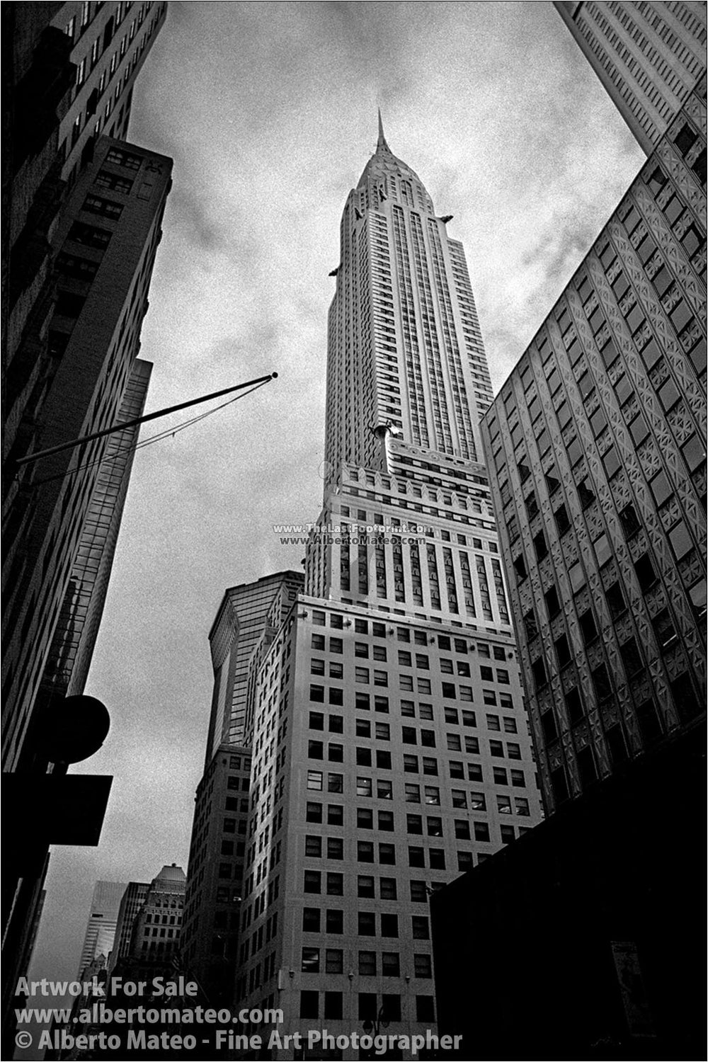 Chrysler Bdg, New York. | Black and white Print.