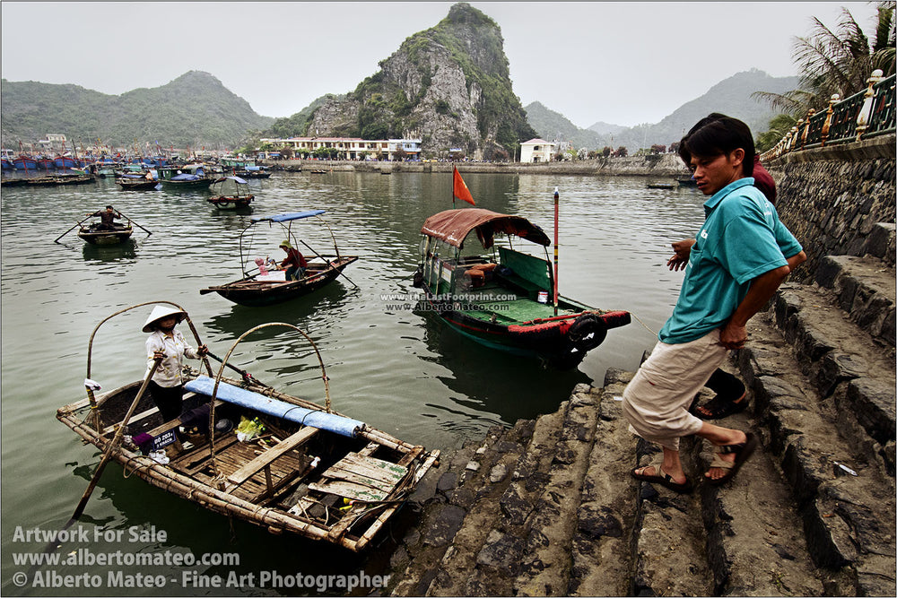Taxi boat, Cat Ba Island, Ha Long Bay, Vietnam. | Unlimited Edition Fine Art Print.