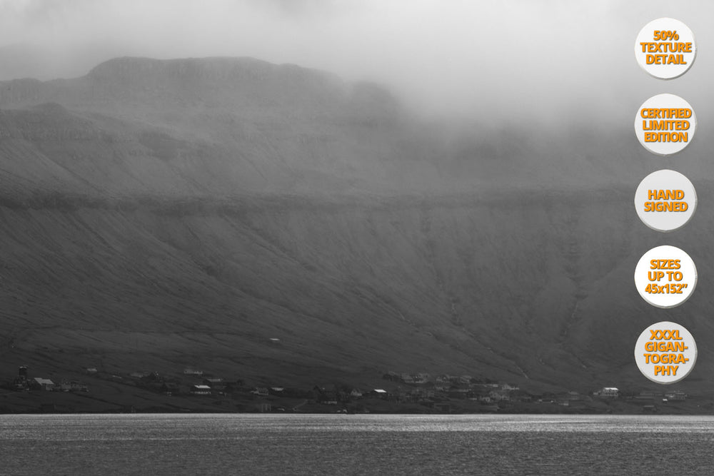 The White Horse, Faroe Islands, North Atlantic. | 50% Magnification Detail View of the Print.