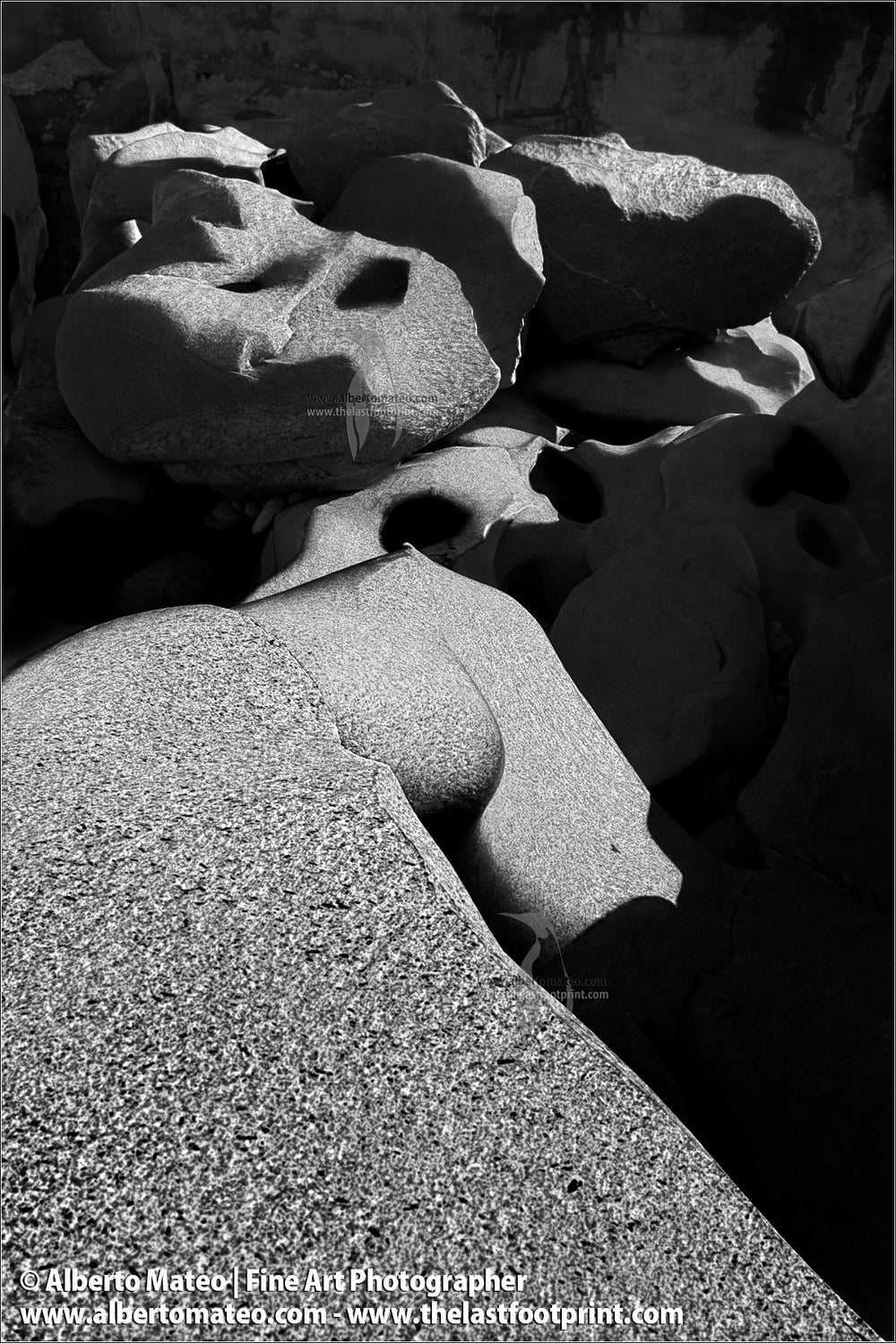 Boulders, Gangotri, Himalaya. Abstract Landscape Series.