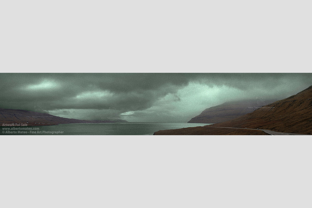 Landscape in Red and Green, Faroe Islands. | Limited Edition Giant Print.