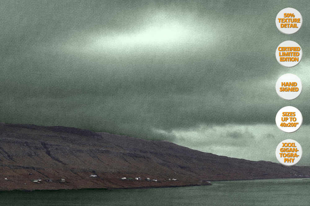 Landscape in Red and Green, Faroe Islands. | 50% Magnification Detail.