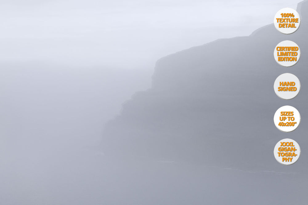 Fog in Eidi, Faroe Islands. | 50% Magnification Detail.