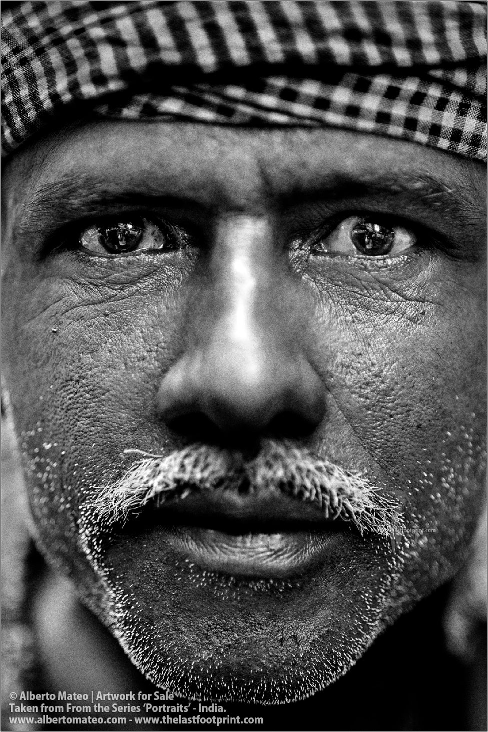 Portrait of  Porter, Bara Bazar, Kolkata, India.