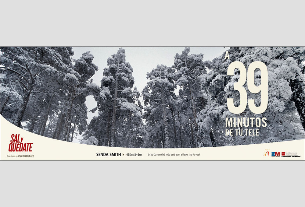 Guadarrama Range, Panoramic. | Ad Campaign, 'Sal y Quedate', Madrid, Spain.