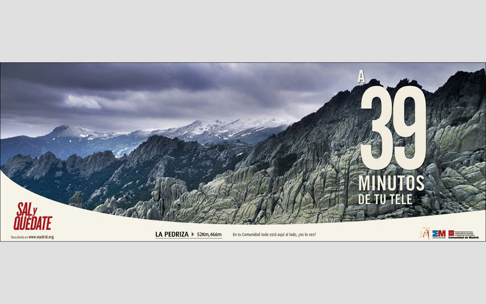 Guadarrama Range in Winter. | Advertising Campaign, 'Sal y Quedate', Madrid, Spain.