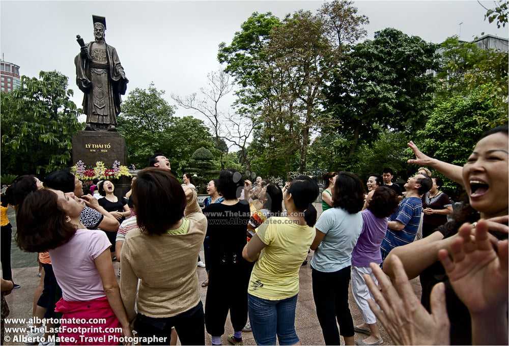 Laughing therapy, Hanoi, Vietnam.