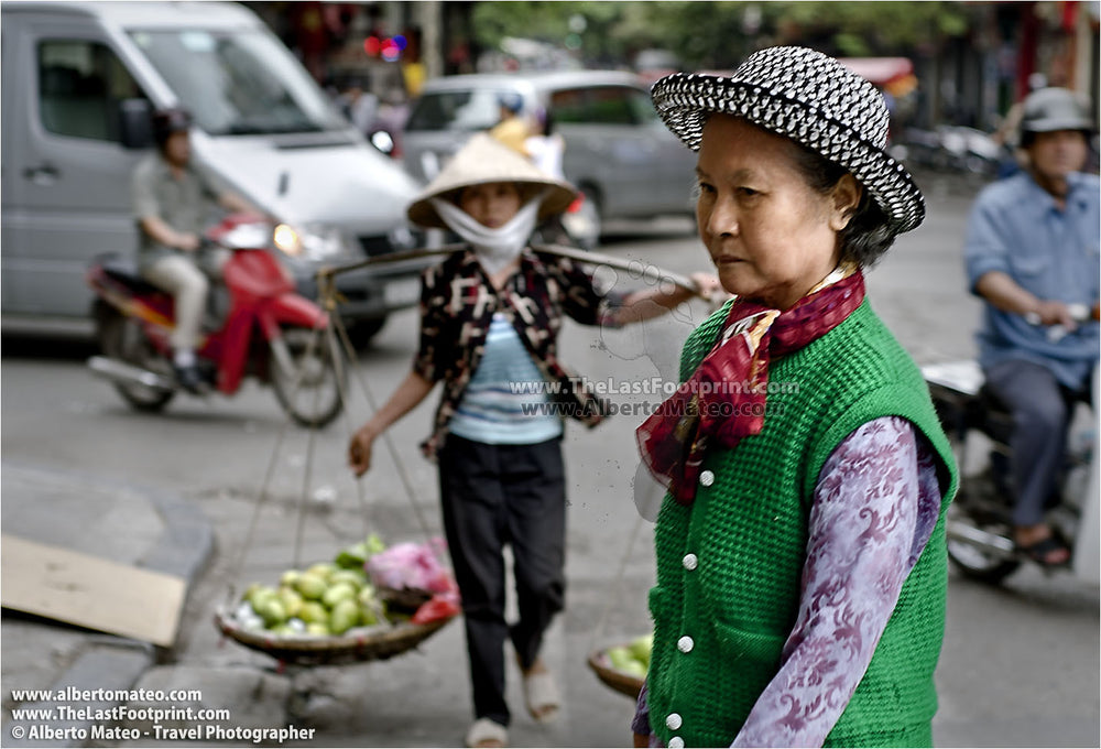 Traffic, Hanoi Old Quarters, Vietnam.