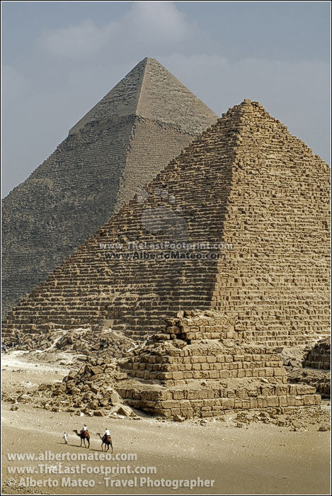 Giza Pyramids, El Cairo, Egypt. | Open Edition Print.