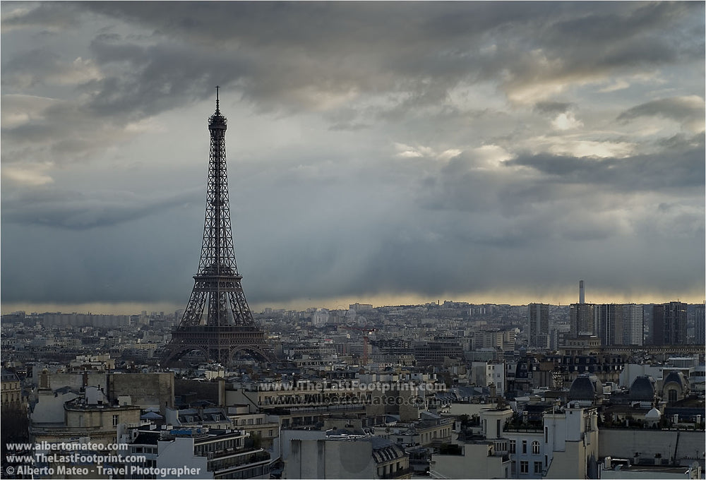 The Eiffel Tower at dusk, Paris, France. | Open Edition Print.
