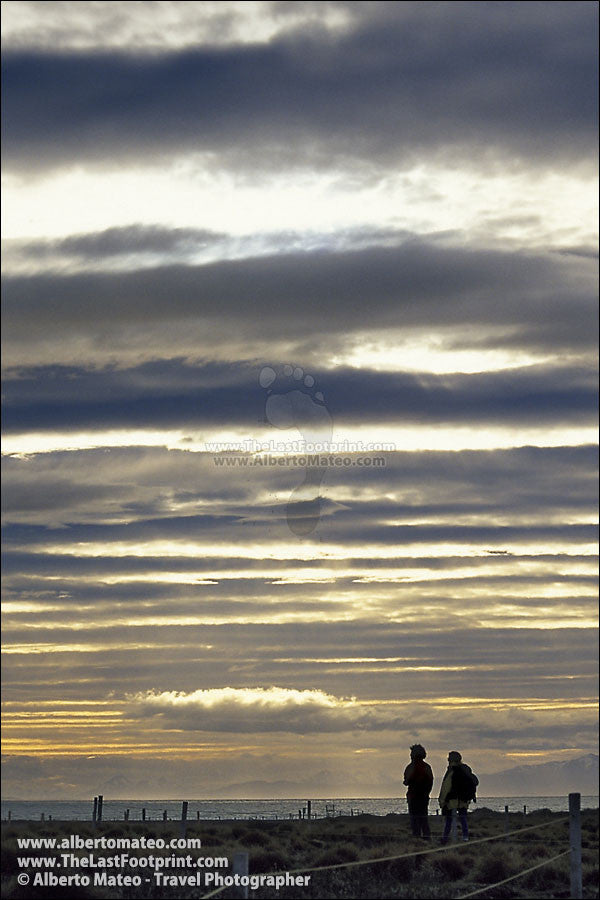 Sunset in Pinguinera, Patagonia.