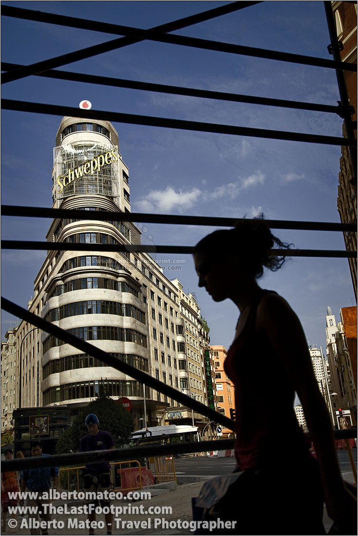 Capitol Building, Gran Via, Madrid, Spain. | By Alberto Mateo.
