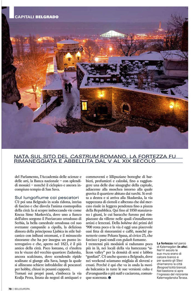 Aerial view of Kalemegdan, Belgrade, by Alberto Mateo.