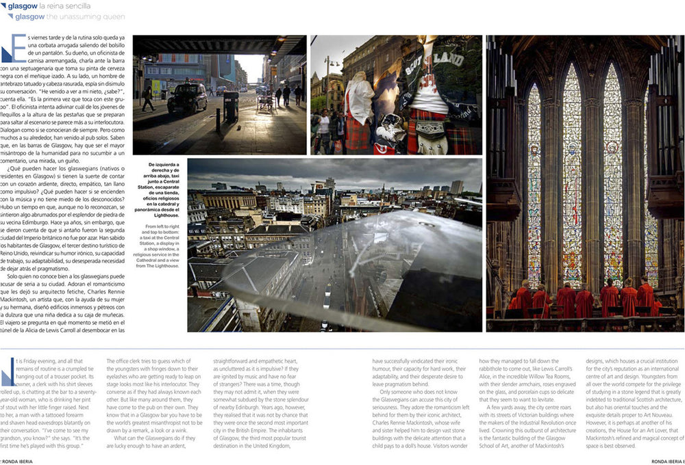 Glasgow Editorial Reportage for Ronda Iberia. Alberto Mateo.