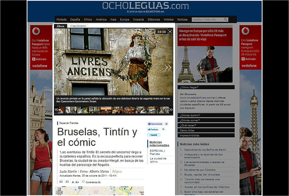 Comics in Brussels Web Reportage.