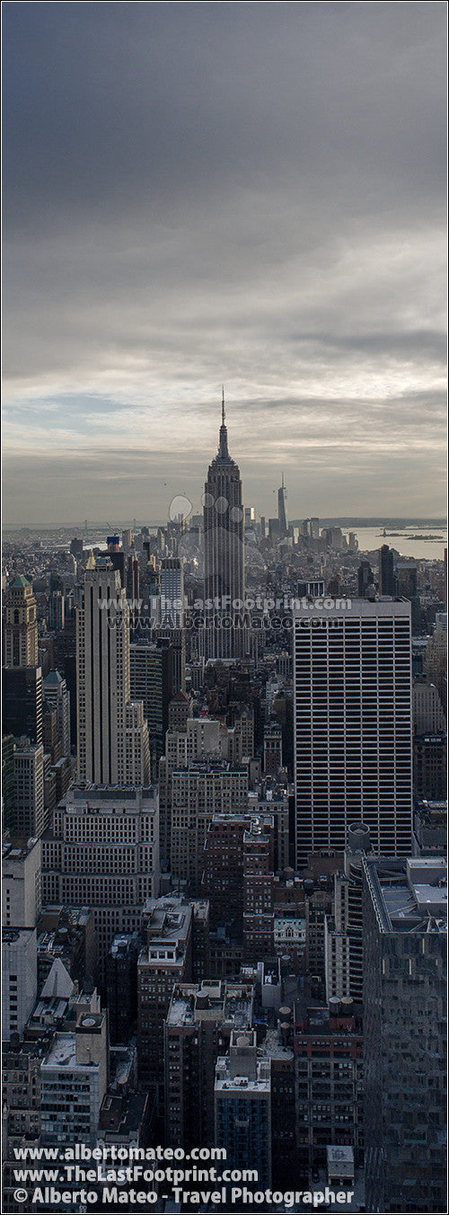 The Empire State Building before sunset, New York. | Open Edition Fine Art Print.