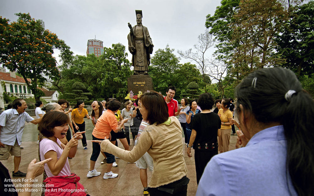 Laughing therapy, Hanoi, Vietnam. | Open Edition Fine Art Print.
