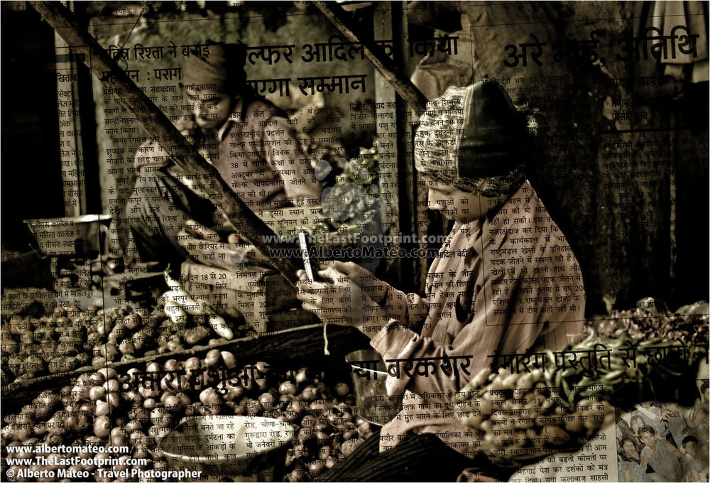 Main Bazaar, New Delhi, India. | Open Edition Fine Art Print.