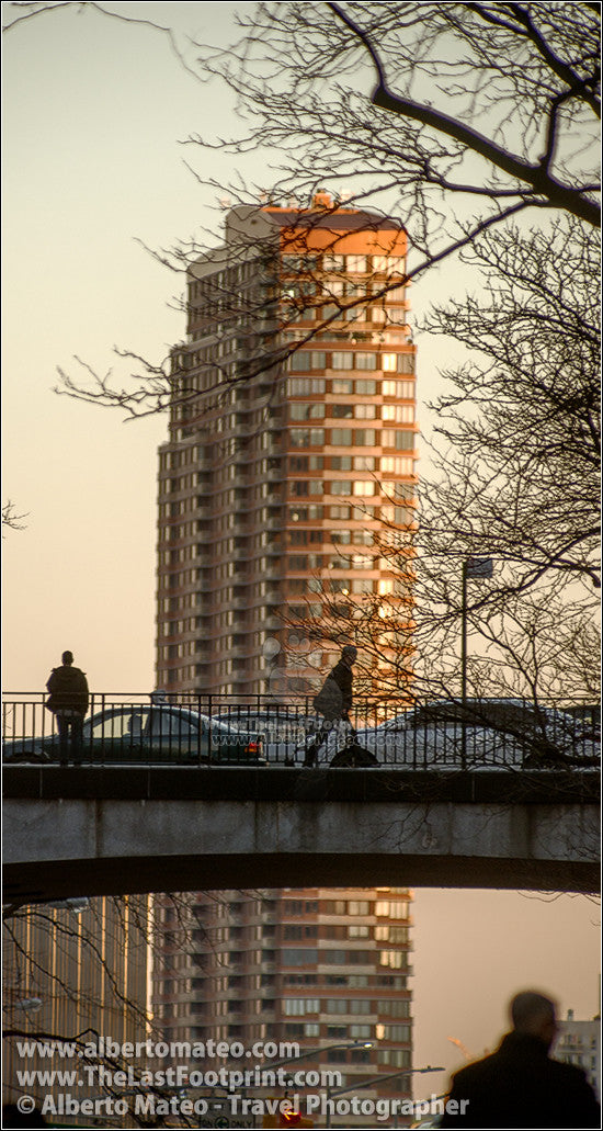 Towers from the 42nd Street, New York. | Original Fine Art Print.
