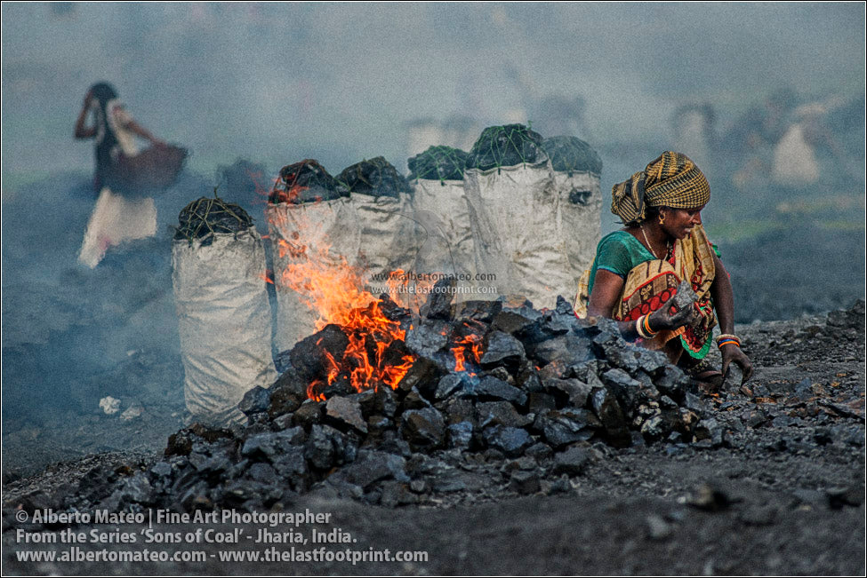 Woman with Coal bags, Sons of Coal Series.