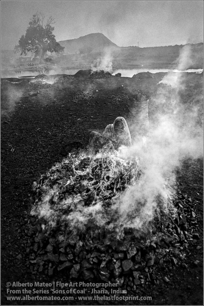 Woman making Fire, Sons of Coal Series.