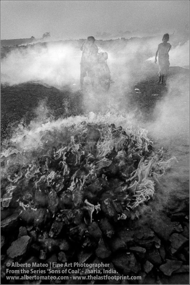 Man carrying bag in Coal Fields, Sons of Coal Series.