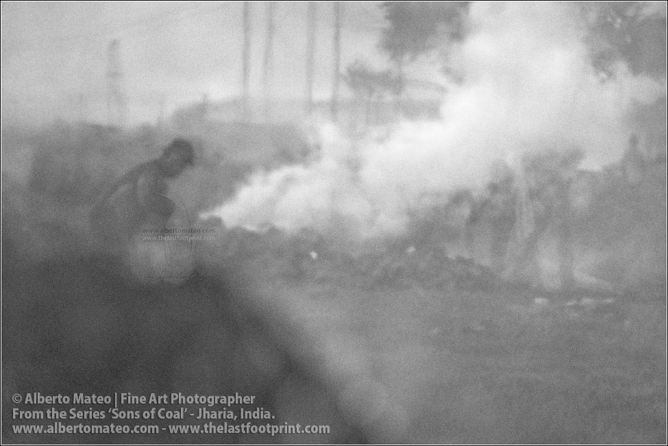 Man making Fire, Sons of Coal Series.