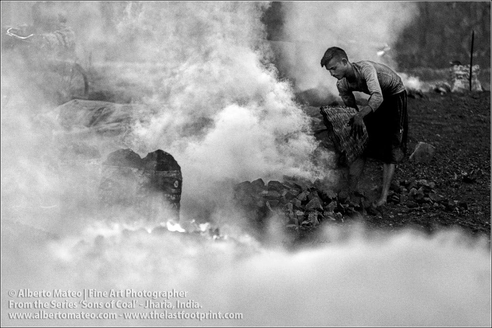 Man burning Coal, Sons of Coal Series.