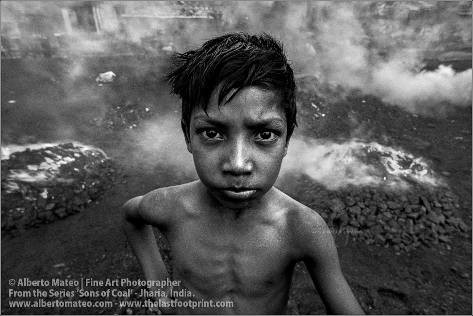 Portrait of Boy in Coal Smoke, Sons of Coal Series.