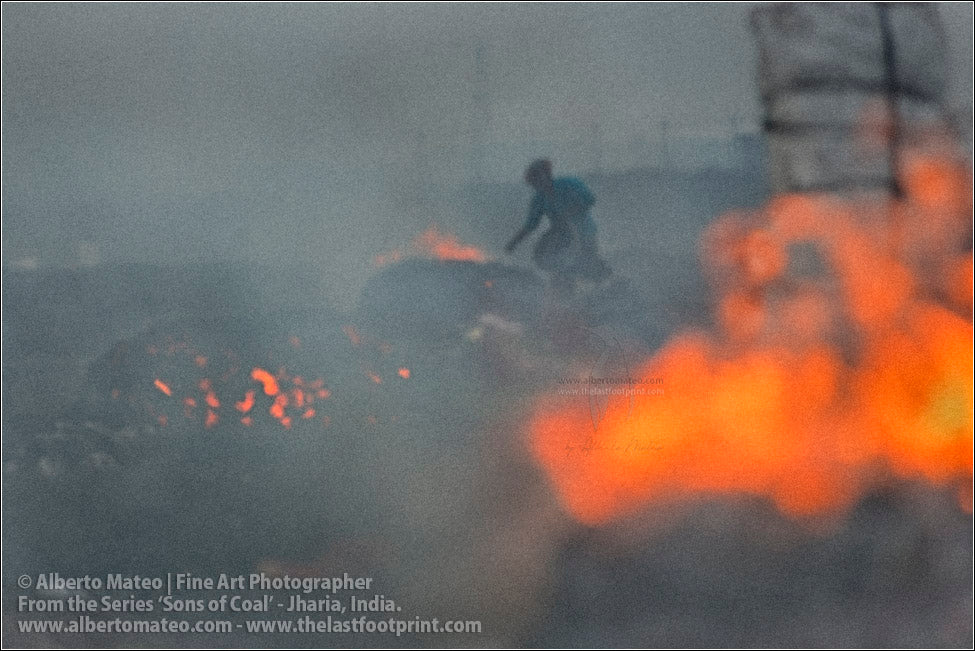 Worker making Coal Fire, Sons of Coal Series.