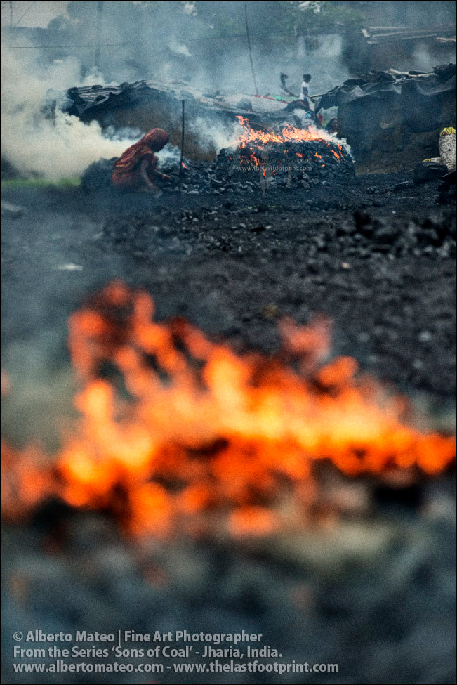 Woman making Fire with Coal, Sons of Coal Series.